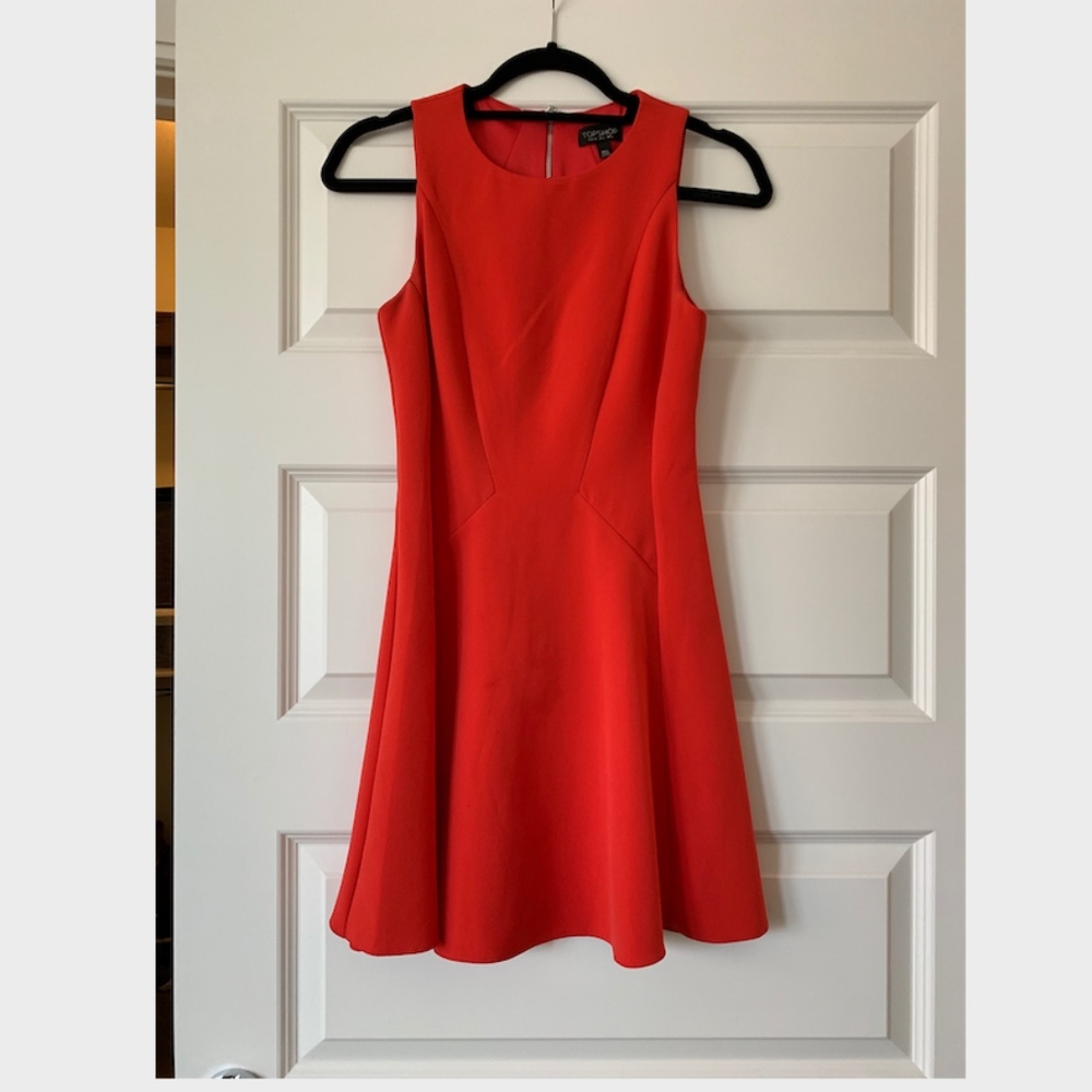 Topshop Red Mini Dress